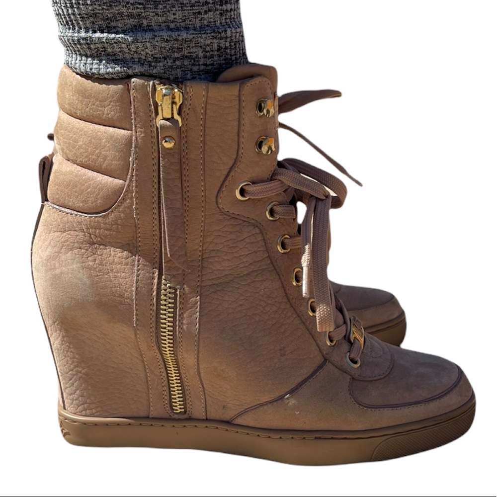 My Louis Vuitton Lace Up Wedge Ankle Boots - Picture 1 of 10
